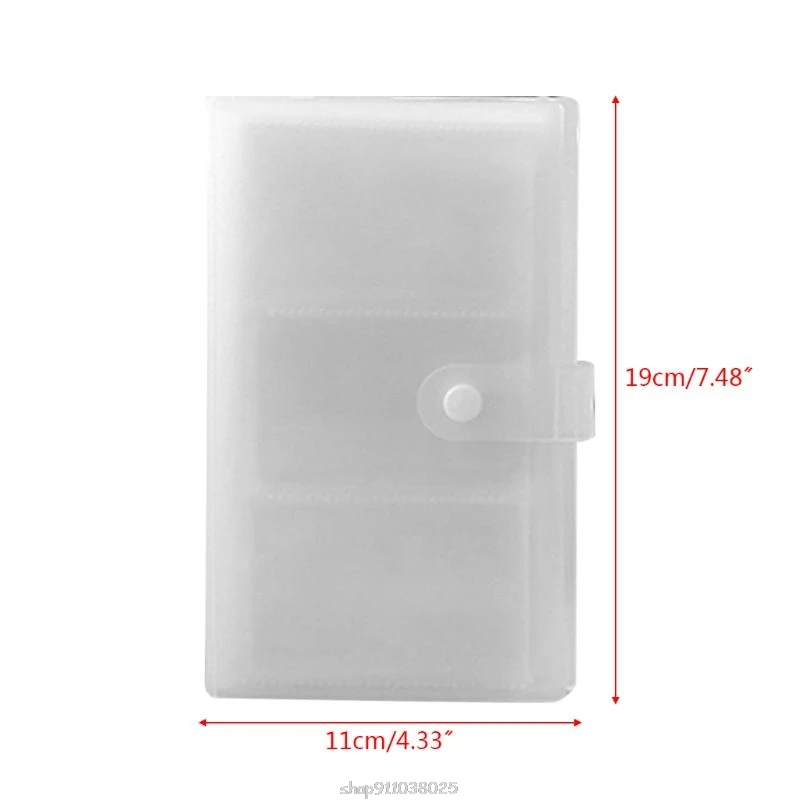 240 Slots Transparent PP Cover Business Card Book Large Capacity Holders Ticket Collection Clip Ja19 21
