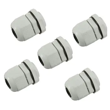 

5 x M20 20mm White Waterproof Compression Cable Stuffing Gland Lock