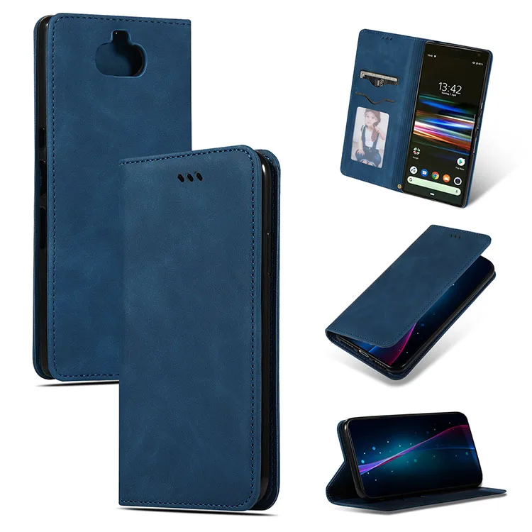 Для sony Xperia 10 Plus кожаный флип-бумажник на магните чехол для sony Xperia 10 I3113 I4113 I4193 I3123 силиконовый чехол