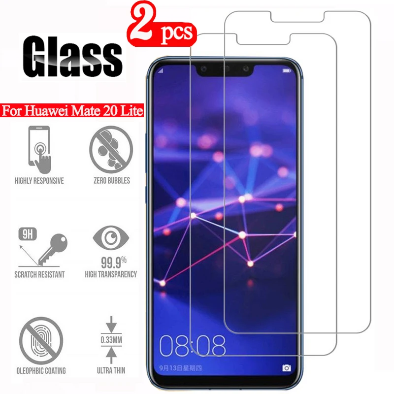 2 шт. стекло для huawei mate 20 облегченное закаленное на hauwei light Lite 20lite Защитная пленка
