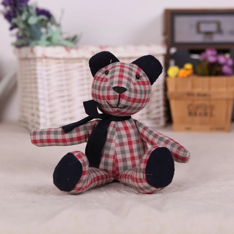 

Pastoral Style Teddy Bear Muppet Creative Home Five-Color Decoration Handmade Muppet Fabric Doll Wholesale