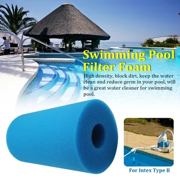 

Swimming Durable Hot Tubs Spa Practical Reusable Cleaning Tool Column Pool Filter Foam Washable Summer For Intex Type B