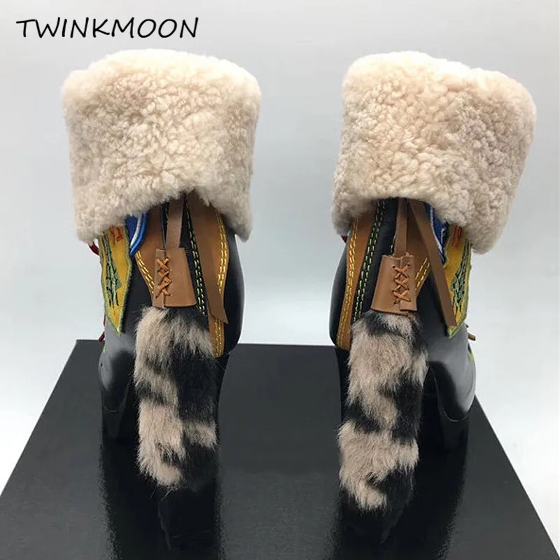 ankle fur boots10