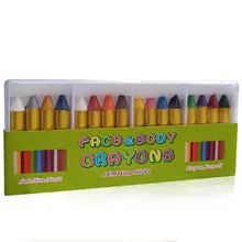 Crayons de maquillage pour enfants, 16 couleurs, pour le visage et le corps
