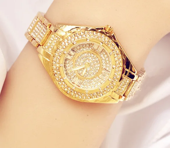 

Full Diamond Trimmed with Smooth Dial and SS Strap Quartz Ladies’ Watch