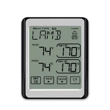 Термометр для горячего мяса двойной зонд цифровой мгновенный термометр для барбекю для духовки кухонного гриля