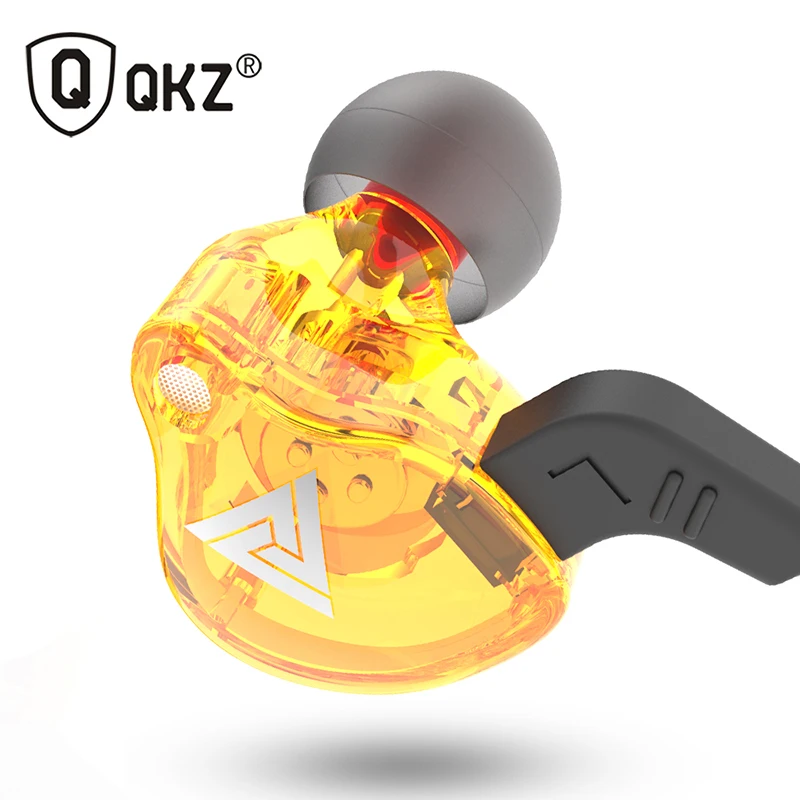 QKZ AK6 ATES ATE ATR HD9 медный драйвер HiFi спортивные наушники в ухо наушники для бега с микрофоном наушники музыкальные наушники
