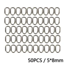 Strong TIPPET RINGS  O Rings Pack Of 10/20/50 Fly Fishing 2mm O-Ring Accessory