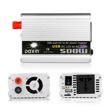 

New 500W Inverter DC 12V To AC 220V Power Voltage Transformer Modified Sine Wave Converter With USB Car Charger Adapter