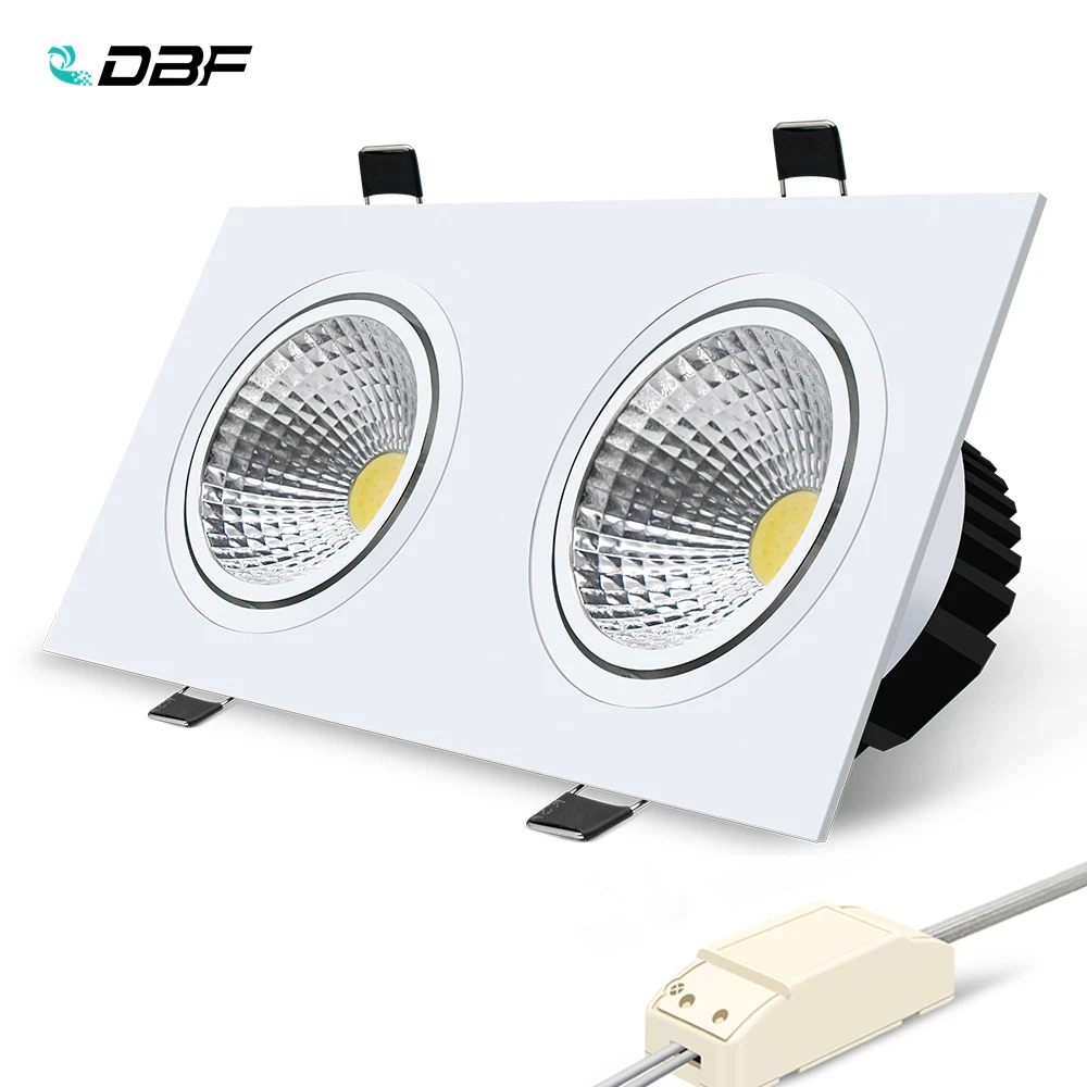 [DBF] супер яркий квадратный вмонтированный светильник с регулируемой яркостью 10