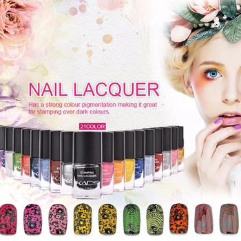 

6ml Nail Stamp Polish 23 Color 3D Nail Printer Nail Polish & stamping polish Environmental Protection Lasting Nail Varnish