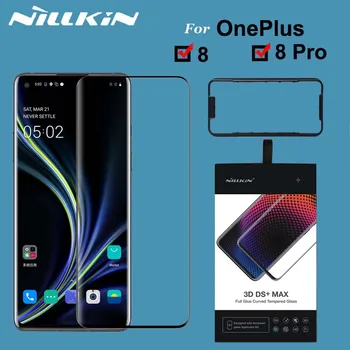 

For OnePlus 8 Tempered Glass NILLKIN 3D DS+MAX 3D Full Glue Curved Full Coverage Screen Protector for OnePlus 8 Pro Film