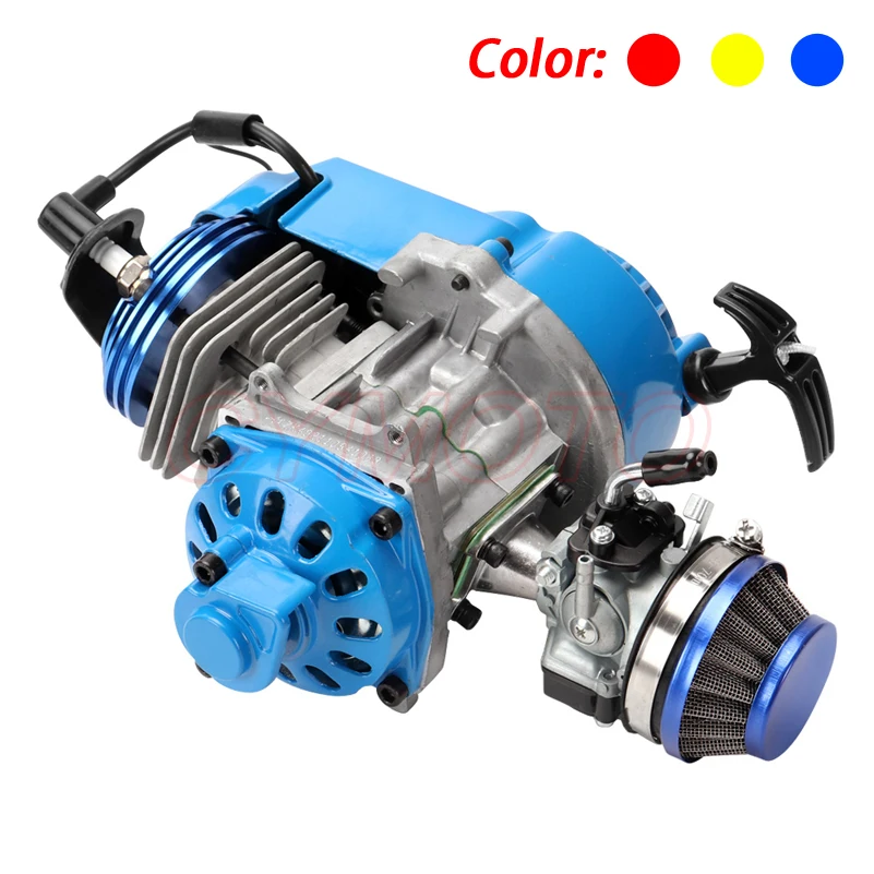 49cc 2-Stroke Pocket Bike Engine Motorcycle Motor Air Filter Pullstart Quad Cross ATV | Автомобили и мотоциклы