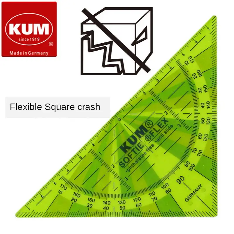 Germany Kum 262 Softie Flex 16cm Flexible Non-Slip Transparent Multi-Color Environmental Protection Set Square