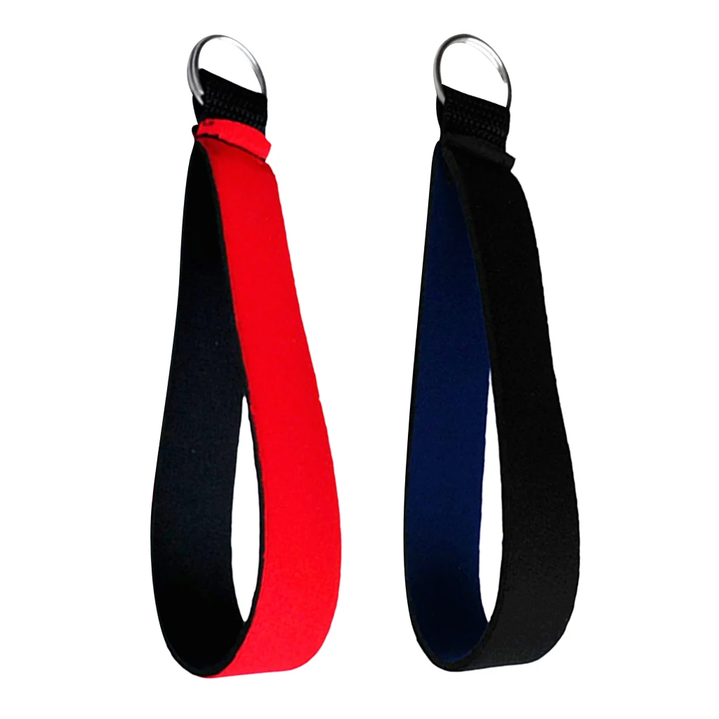 

2 Pieces Neoprene Wristlet Keychain Wrist Strap Band Key Holder Split Ring