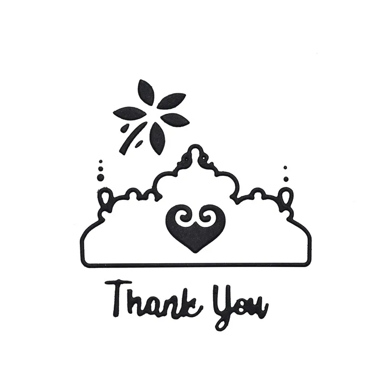 

Naifumodo Flower Dies Thank You Words Metal Cutting Dies New 2019 for Card Making Scrapbooking Embossing Cuts Stencil Craft Dies