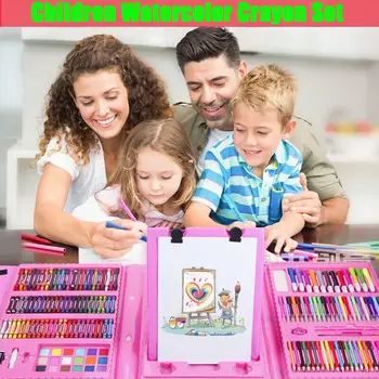 

Drawing Crayons Oil Pastel Colored Pencils Water Color Brush Pastel Set Children Stationery Watercolor Art Supplies for Kids