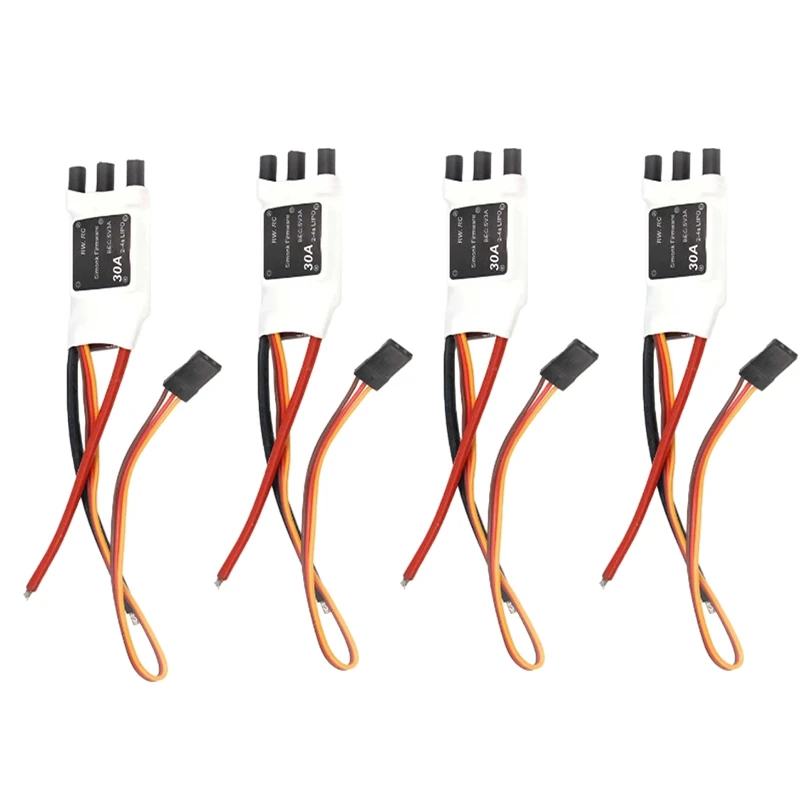 

4PCS 30A for SimonK 2-4S 5V3A Four-Six-Axis Multi-Rotor Brushless ESC for DIY Multi-Axis Four-Axis Aircraft