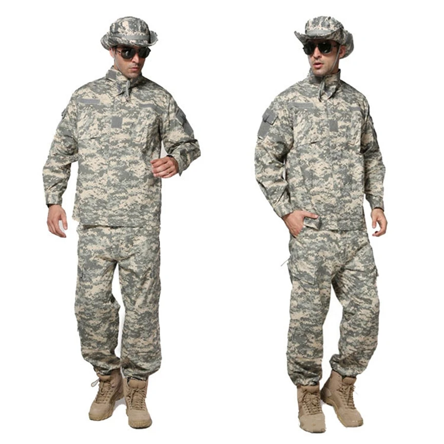 Günstige 10 farbe Neue Männer Militar Uniform Armee Taktische Militärische Soldat Freien Kampf ACU Camouflage Spezielle Kleidung Hose Maxi XS ~ 2XL