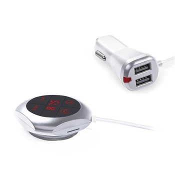 

High Quality Newest Car Player Mounted Handsfree FM Transmitter Vehicle Bluetooth MP3 Music Player 2 Colors Available