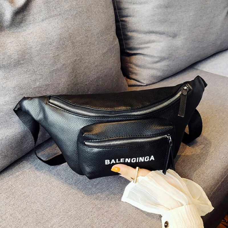 Riñonera de cuero de marca de para y mujer, riñonera Harajuku, riñonera de pecho a la moda de estilo Hip Hop|Riñoneras| - AliExpress