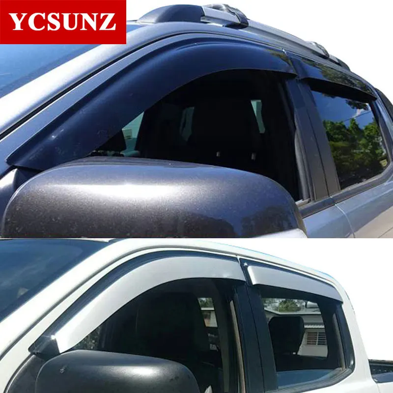 ABS оконный козырек ветряные дефлекторы для Ford Ranger Wildtrak T6 T7 2012 2019 двойная
