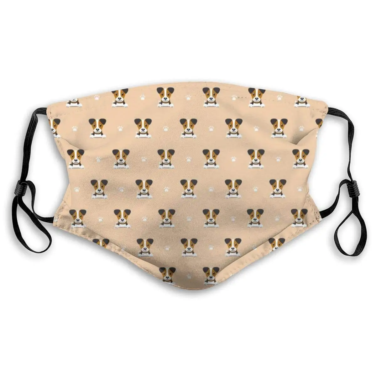 

Cute Jack Russell Terrier Printed Dust Mouth Mask With Replaceable Filter, Reusable Breathable Mask For Women And Men