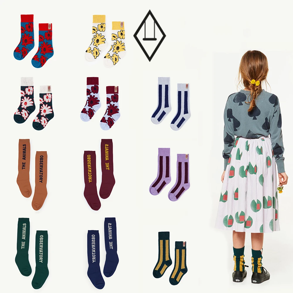 TAO/брендовые Носки для маленьких мальчиков и девочек гольфы для новорожденных Нескользящие гетры, хлопковые носки г. Осень