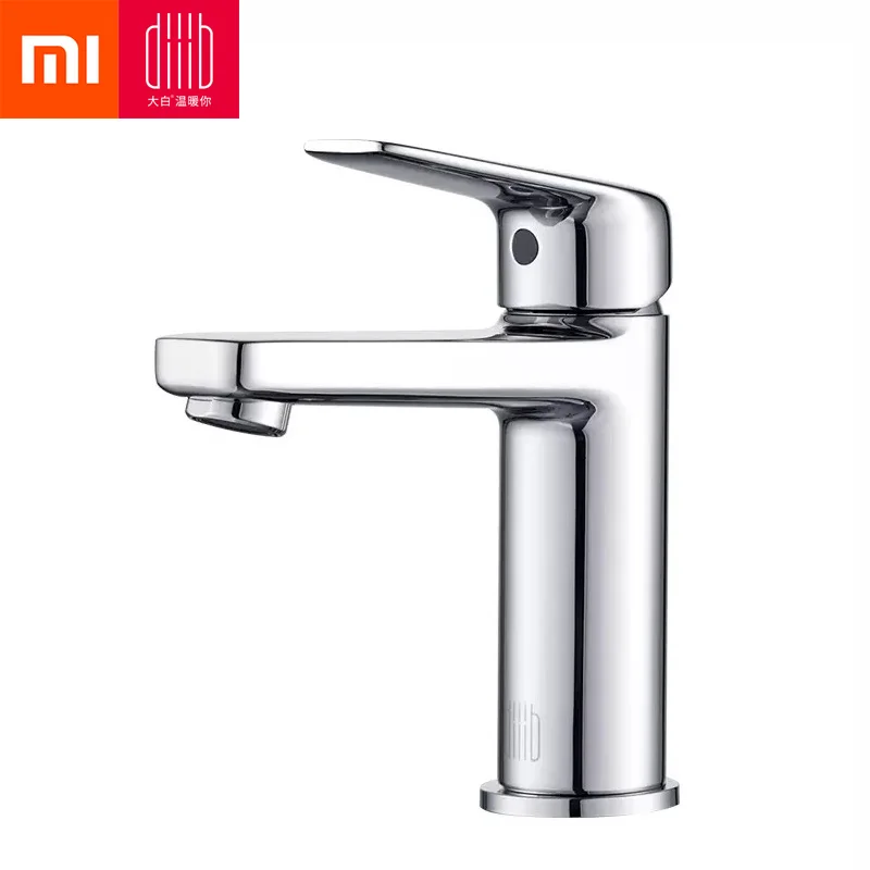 Xiaomi Dabai смеситель для ванной комнаты, смеситель для раковины, кран для холодной и горячей воды с выдвижным распылителем, однорычажная ручка - Цвет: Silver