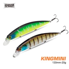 

Kingdom Sea Fishing Lure Floating Minnow 130mm 20g Wobbler For pike Artificial Hard Baits Good Action Fishing Accessories Tackle
