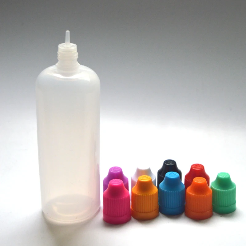 

1pcs Soft PE 120ml Plastic Dropper Bottle Empty Refillable Liquid Bottle With Childproof Cap Vial
