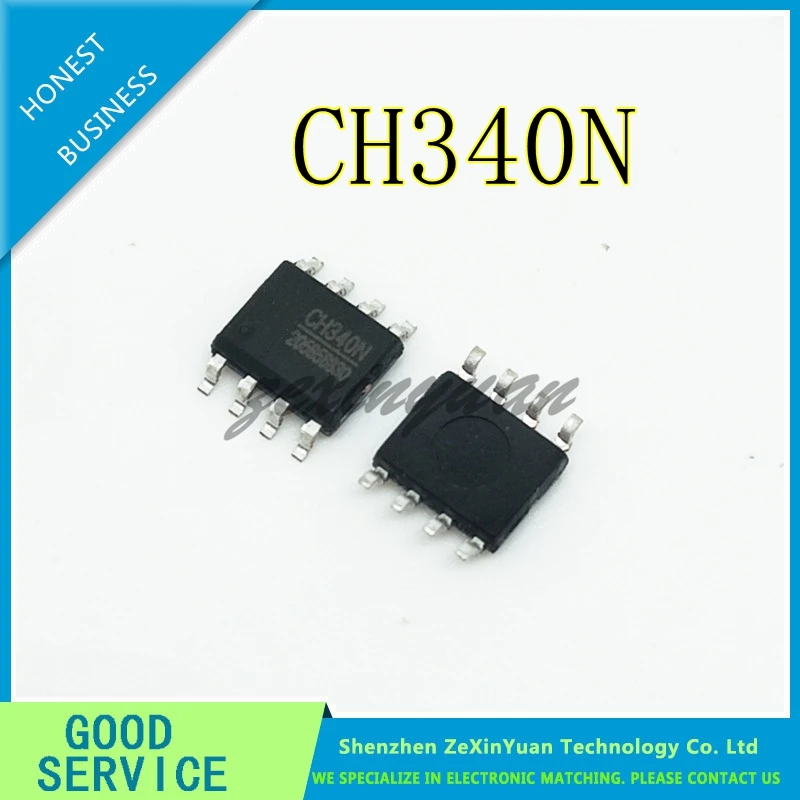 5 шт. 10 CH340N SOP-8 USB чип последовательного порта совместимый с CH330N | Электроника