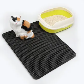 

Splash Reusable Cat Cat Sand Box Waterproof Potty Pet Toilet Cat Potty Universal Pet Products Eva Double Cat Litter Mat