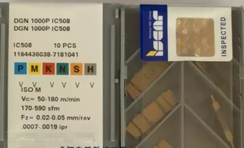 

10PCS ISCAR CARBIDE INSERT DGN 1000P IC508