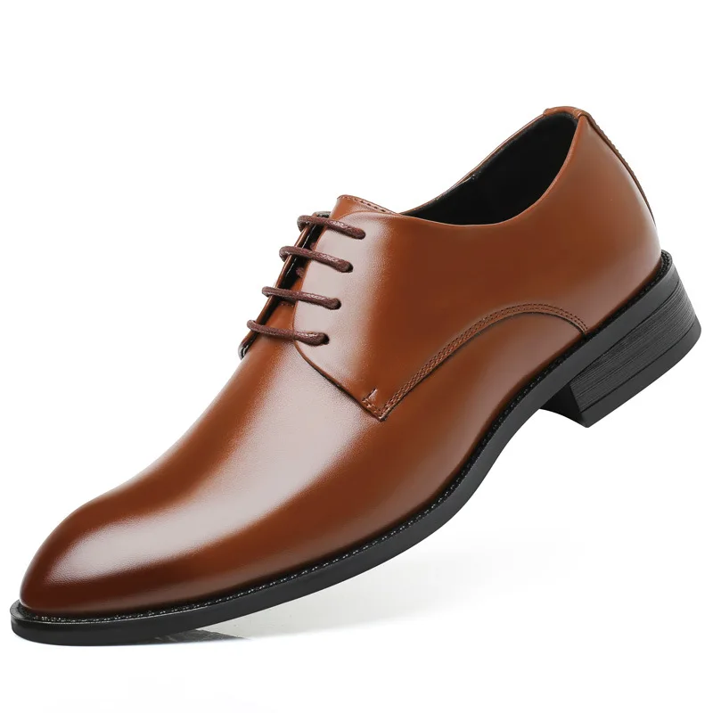 Male Formal Casual Leather Shoes Men Dress Business Office Luxury Shoes