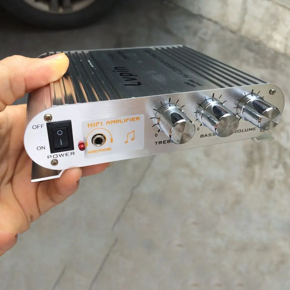 Hi-Fi Stereo Amplifier 20W CD MP3 Radio Car Auto Motor Boat Home Audio Stereo Bass Speaker AMPLIFIER  Verstarker Vehicle