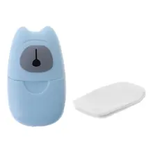 Портативное одноразовое мыло в коробке, бумажные салфетки для мытья рук, душистые