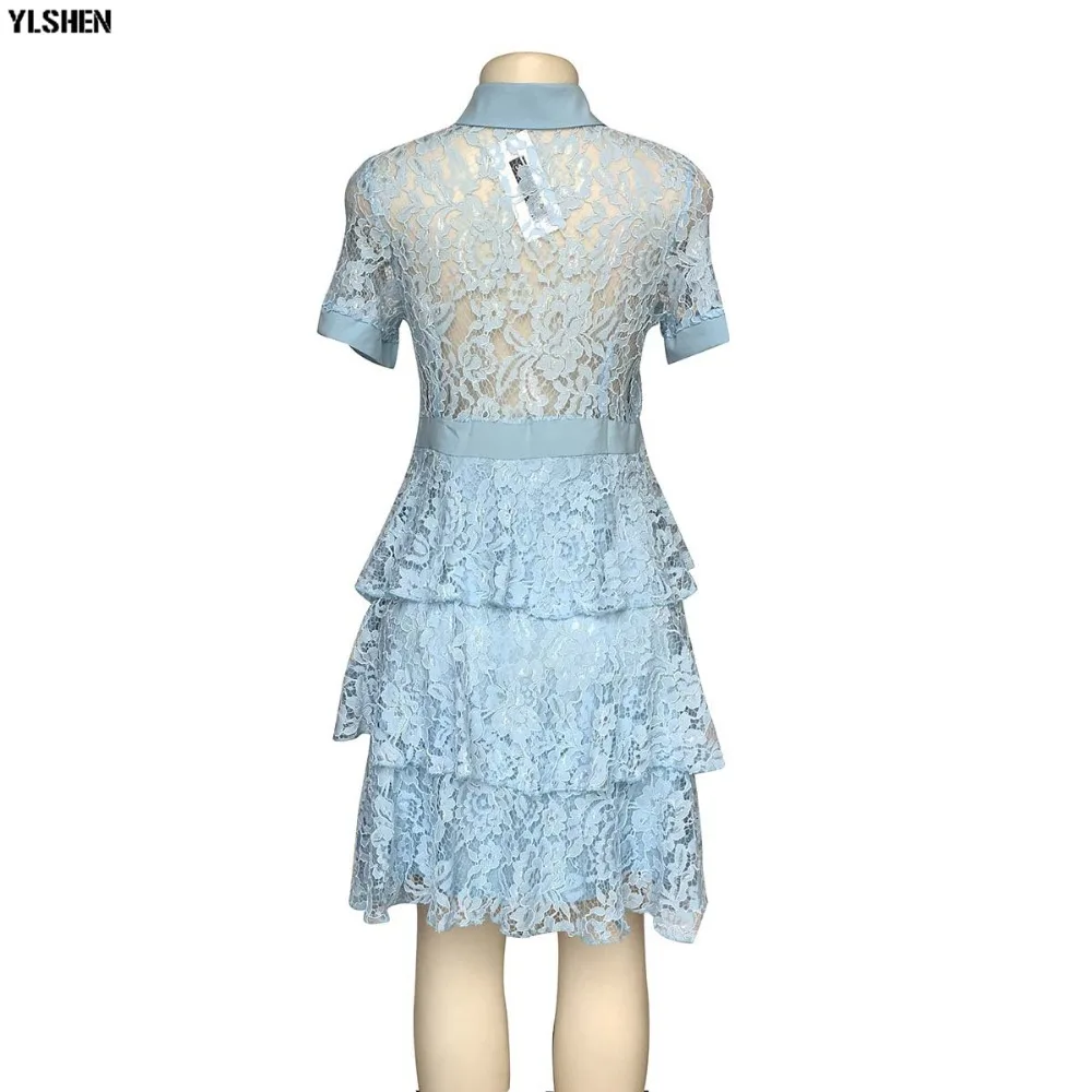 New Style Classic African Dresses for Women Dashiki African Clothes Fashion Lace Fungus Edge Stitching Africa Dress Clothing 06