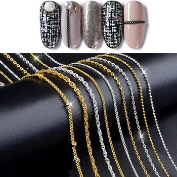 

50-60CM/pack Glass Single Claw Nail Chains 3d Nail Art Charm Jewelry Making Findings DIY Nail Art Decoration Rhinestone Design