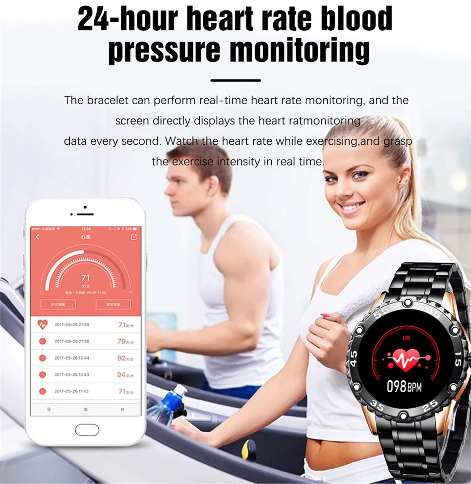 LIGE Men Smart Watch Heart Rate Monitoring