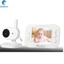 Беспроводная радионяня видео с 3,5 дюймовым ЖК-дисплеем 2 способа аудио разговора ИК ночного видения наблюдения безопасности Детская камера няня