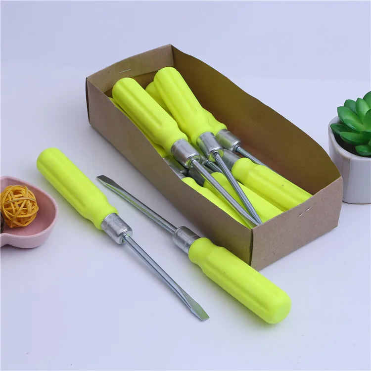 

4-Inch Plastic to A- line Screwdriver Household Small Screwdriver Straight Cross Screwdriver Small Screwdriver Manufacturers Dir