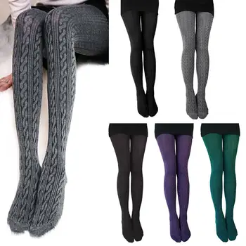 

Sexy Tights Women Winter Opaque Tights Stretchy Ladies Thick Warm Thermal Tights Skinny Tights Candy Color Seamless Tights