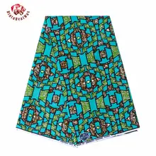 Анкара африканские настоящие восковые принты ткань дешевая-ткань Binta настоящий воск Высококачественная африканская ткань для вечерние платья 24FS1093