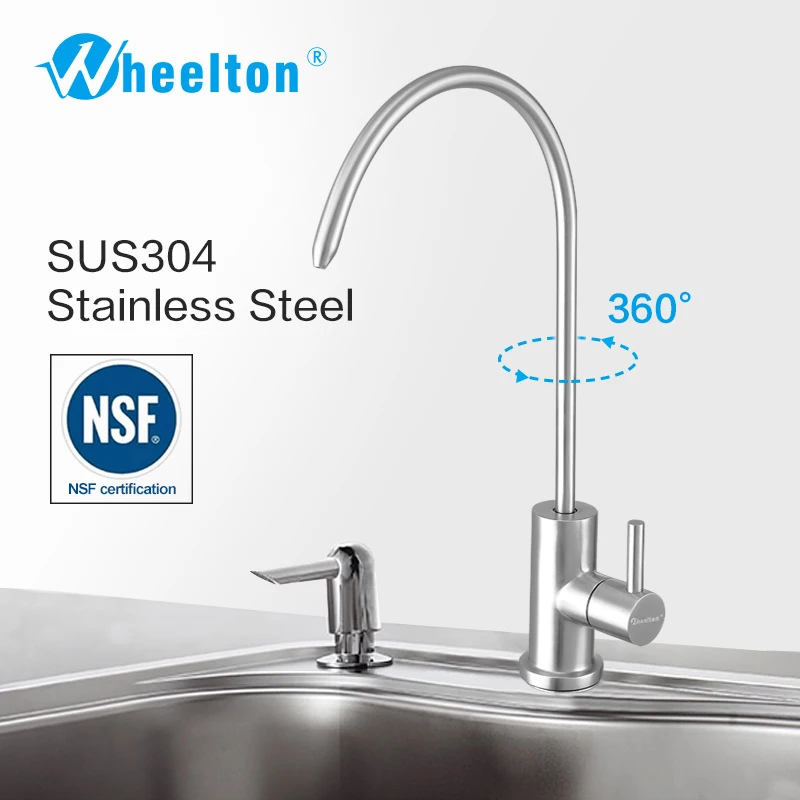 Wheelton Ro Faucet Sus304 Stainless Steel Lead Free Nsf Kitchen
