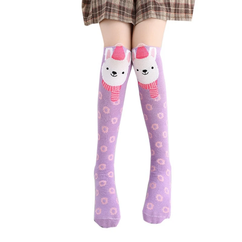 Для девочек Повседневное в мультипликационном стиле с принтом(животные) дышащий материал, впитывающий влагу дезодорант эластичные спортивные Работа Аксессуары для носков - Цвет: A5