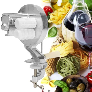 

Silver Aluminum Alloy Spaghetti Pasta Maker Fettuccine Noodle Press Machine Maker Home Kitchen Pasta Cooking Helper