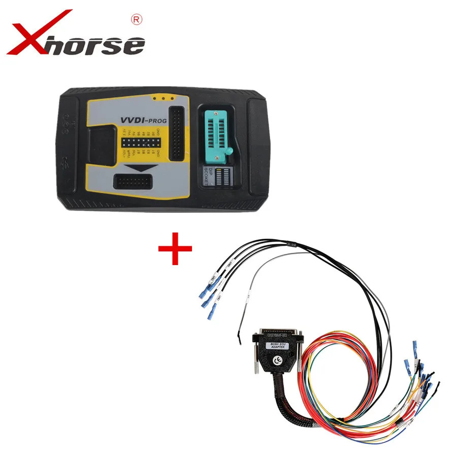 Оригинальный V4.9.5 Xhorse VVDI Prog программатор с адаптером блока управления Bosch чтение