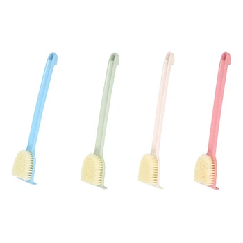 

4-Pack Body Cleansing Brush Massage Shower Bathtub Brush, PP Long Handle, Skin Cuticle Oil Remover