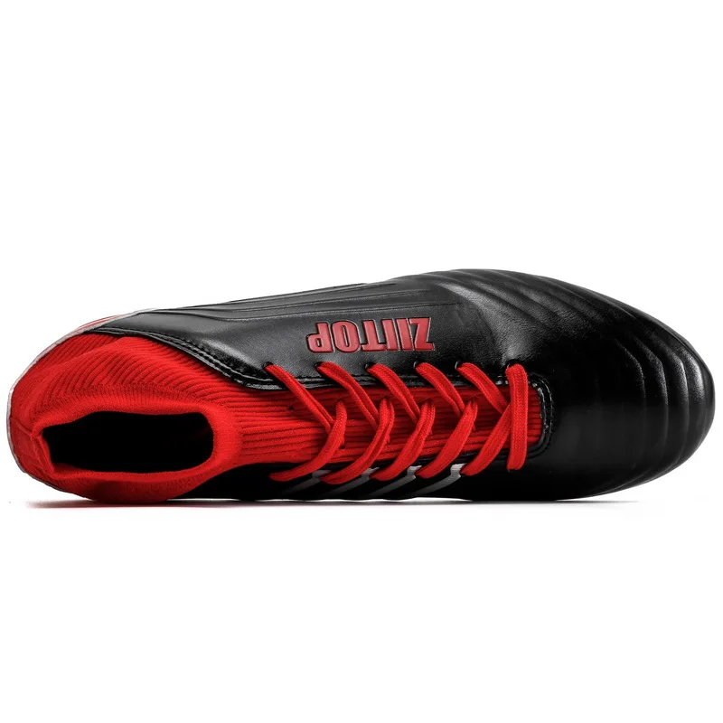Superfly Men Soccer Shoes Chuteira High Top Football Boots Indoor Training Soccer Cleats Boots Boys Futsal Soccer Sneakers Men